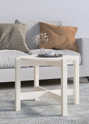Salontafel Ø 42,5X45 Cm Massief Grenenhout