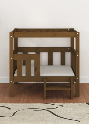 Hondenmand 75,5x63,5x70 cm massief grenenhout honingbruin