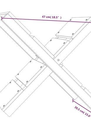 Houtblokhouder 47X39,5X48 Cm Massief Grenenhout