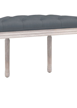 Bankje 81,5x41x49 cm fluweel donkergrijs