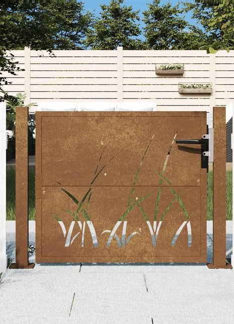 Poort Grasontwerp Cortenstaal