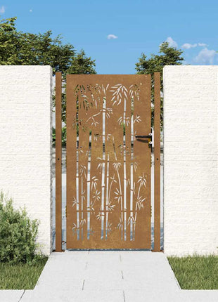 Poort Bamboe-Ontwerp Cortenstaal