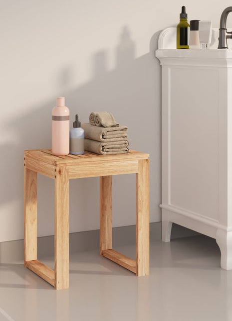 Badkamerkruk 40x30x46 cm massief walnotenhout