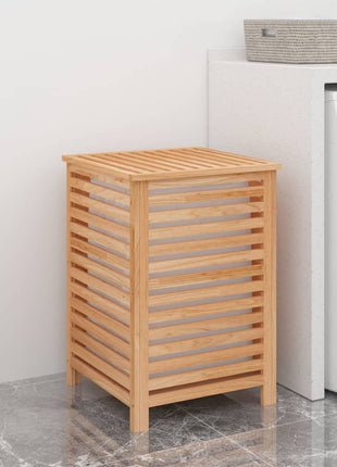 Wasmand 45X45X65 Cm Massief Walnotenhout