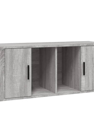 Tv-Meubel 100X35X40 Cm Bewerkt Hout Eikenkleurig