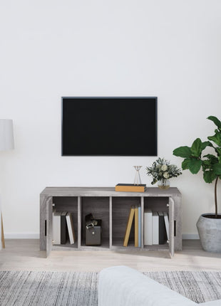 Tv-Meubel 100X35X40 Cm Bewerkt Hout Eikenkleurig