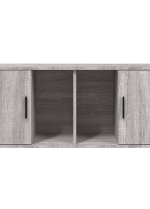 Tv-Meubel 100X35X40 Cm Bewerkt Hout Eikenkleurig