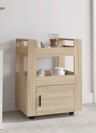 Keukentrolley 60X45X80 Cm Bewerkt Hout