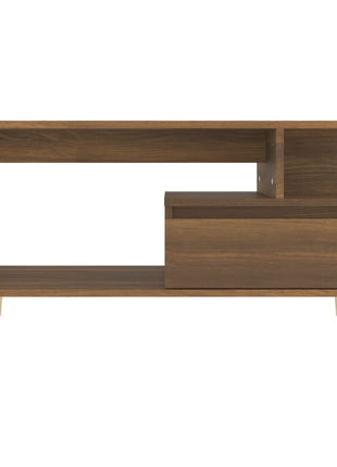 Salontafel 90X49X45 Cm Bewerkt Hout Bruineiken