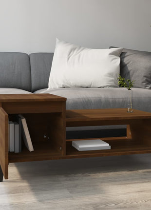 Salontafel 100X50X45 Cm Bewerkt Hout Bruineiken