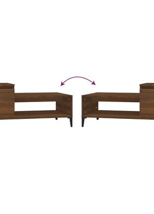 Salontafel 100X50X45 Cm Bewerkt Hout Bruineiken