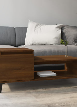 Salontafel 100X50X45 Cm Bewerkt Hout Bruineiken