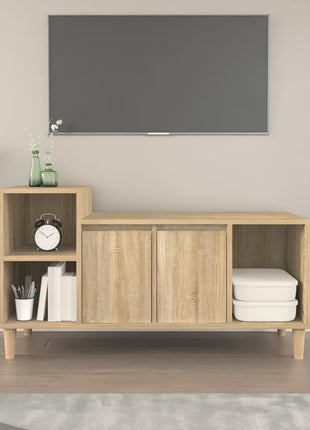 Tv-Meubel 100X35X55 Cm Bewerkt Hout