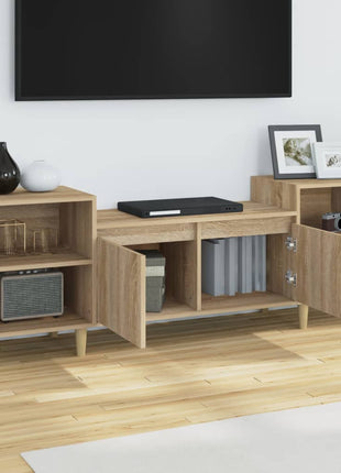 Tv-Meubel 160X35X55 Cm Bewerkt Hout Kleurig