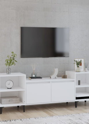 Tv-Meubel 160X35X55 Cm Bewerkt Hout