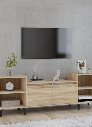 Tv-Meubel 160X35X55 Cm Bewerkt Hout