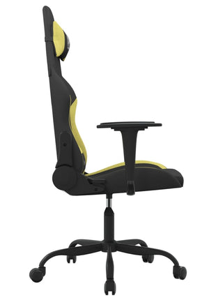 Gamestoel stof zwart en lichtgroen