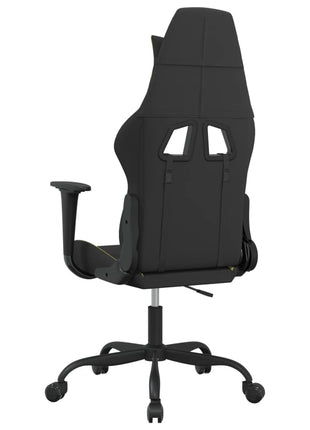 Gamestoel stof zwart en lichtgroen