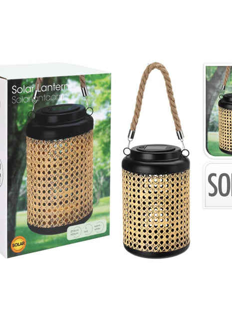 LED-solarlantaarn met handgreep 15x23 cm