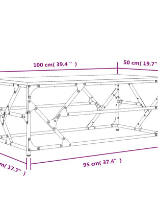 Salontafel Bewerkt Hout Eikenkleurig