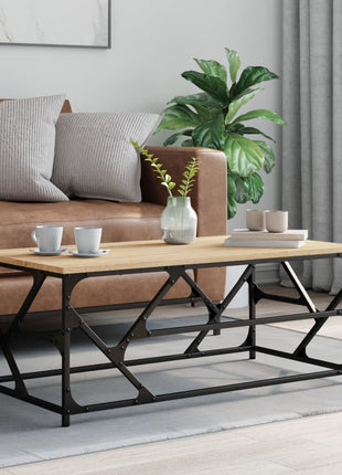 Salontafel Bewerkt Hout Eikenkleurig