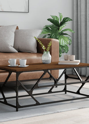 Salontafel Bewerkt Hout Eikenkleurig