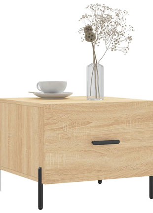 Salontafel 50X50X35 Cm Bewerkt Hout Kleurig
