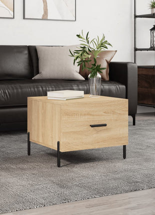 Salontafel 50X50X35 Cm Bewerkt Hout Kleurig
