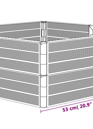 Plantenbak Pp Antracietkleurig
