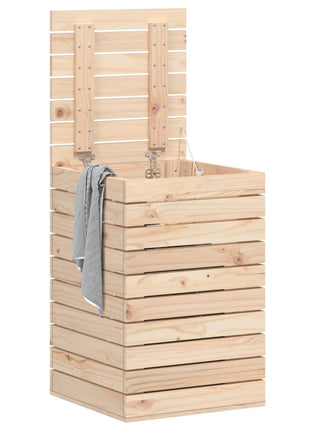 Wasmand 44x44x66 cm massief grenenhout