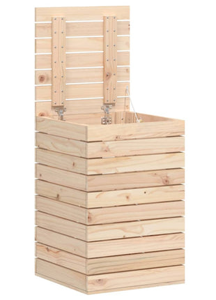 Wasmand 44x44x66 cm massief grenenhout