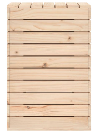 Wasmand 44x44x66 cm massief grenenhout