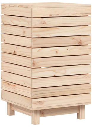 Wasmand 44x44x76 cm massief grenenhout
