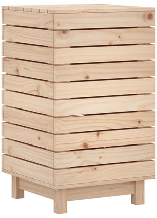 Wasmand 44x44x76 cm massief grenenhout