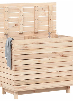 Wasmand 88,5x44x76 cm massief grenenhout