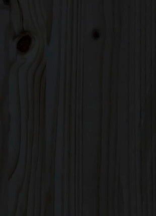 Tuinbank 82,5X35X45 Cm Massief Grenenhout Zwart Zwart Grenenhout