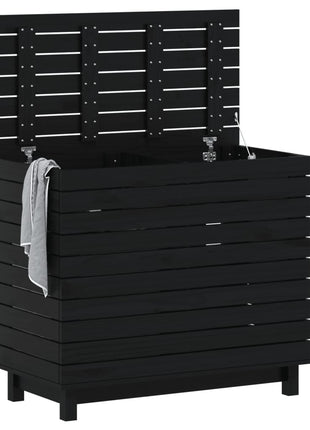 Wasmand 88,5x44x76 cm massief grenenhout