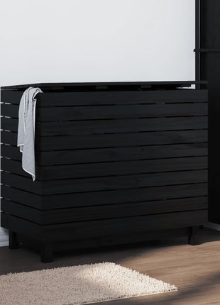 Wasmand 88,5x44x76 cm massief grenenhout