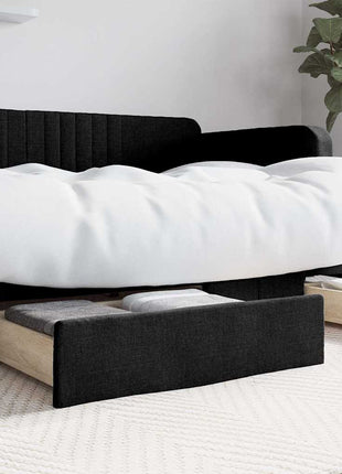 Bedlades 2 St Bewerkt Hout En Stof Kleurig