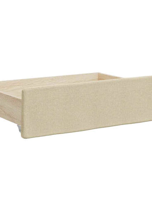 Bedlades 2 St Bewerkt Hout En Stof Kleurig