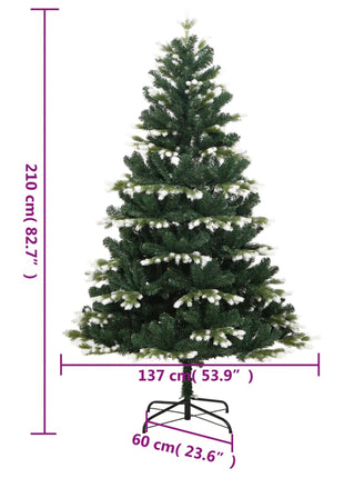 Kunstkerstboom Met Scharnieren En Sneeuw