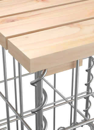Tuinbank schanskorfontwerp 43x44x42 cm massief grenenhout