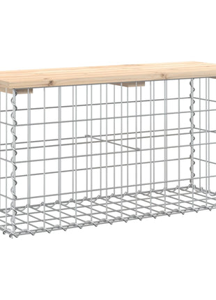 Tuinbank schanskorfontwerp 83x31,5x42 cm massief grenenhout