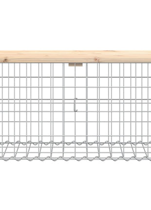 Tuinbank schanskorfontwerp 83x31,5x42 cm massief grenenhout