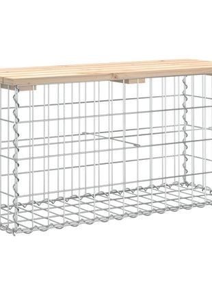 Tuinbank schanskorfontwerp 83x31,5x42 cm massief grenenhout