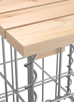 Tuinbank schanskorfontwerp 83x31,5x42 cm massief grenenhout