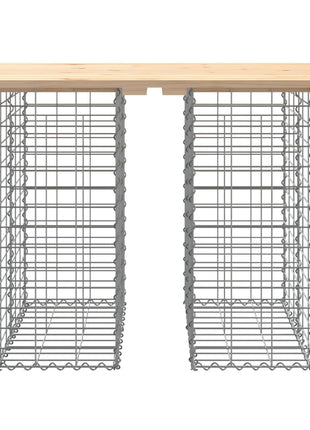 Tuinbank schanskorfontwerp 100x70x72 cm massief grenenhout