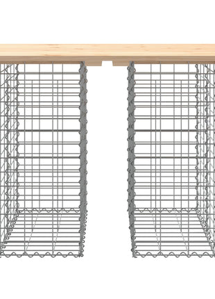 Tuinbank schanskorfontwerp 100x70x72 cm massief grenenhout