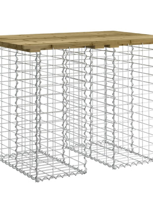 Tuintafel Schanskorfontwerp Geïmpregneerd Hout Donkerbruin