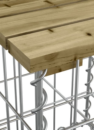 Tuintafel Schanskorfontwerp Geïmpregneerd Hout Donkerbruin